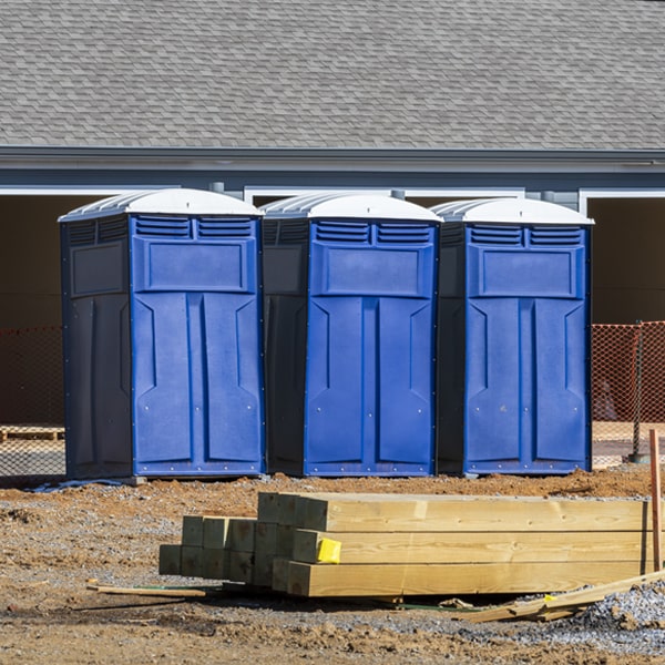 what is the cost difference between standard and deluxe portable toilet rentals in Ladoga